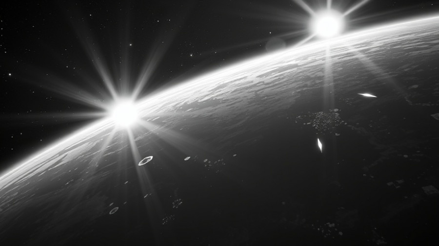 Impact of solar activity on Earth from space view.
