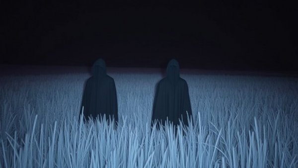 Infrared image shows thermal invisibility cloaks in action.