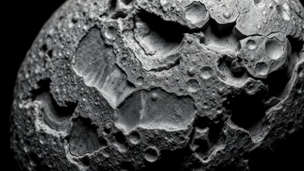 Apollo 16 Moon rocks magnified highlighting intricate details.