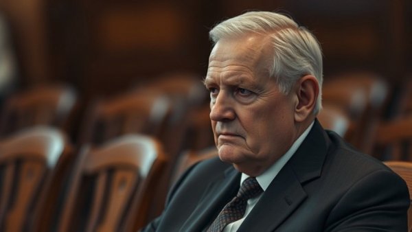 Older man in a suit, looking contemplative, Russia Foreign Minister.
