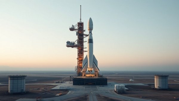 Rocket on launch pad affected by solar storms, space mission.