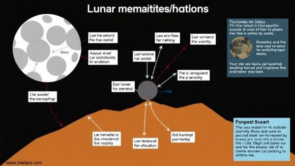Diagram illustrating lunar hematite and maghemite discovery process.