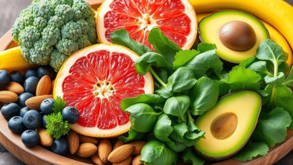 Desi superfoods for diabetes: colorful fruits and vegetables.