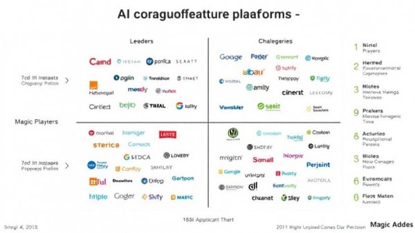 Magic Quadrant chart of AI Application Development Platforms in 2025.