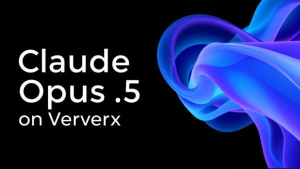 Announcing Claude Opus 4.5 on Vertex AI poster with abstract design.