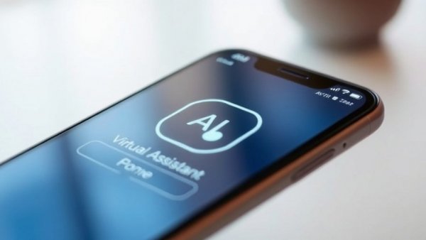 Smartphone displaying AI assistant app, symbolizing AI investment bubble.