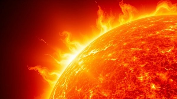 Fiery solar flare eruption and its space weather impact.