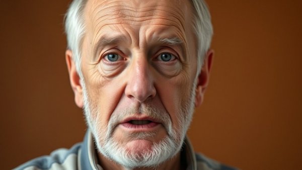 Portrait of a serious older man discussing Russia ICBM test failures.