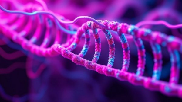 CRISPR technology DNA modification, vivid helix glow.