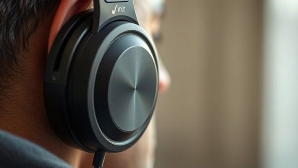 AI headphones enhance clarity with sleek design.