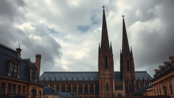 Gothic cathedral showcasing creativity limits of generative AIs.