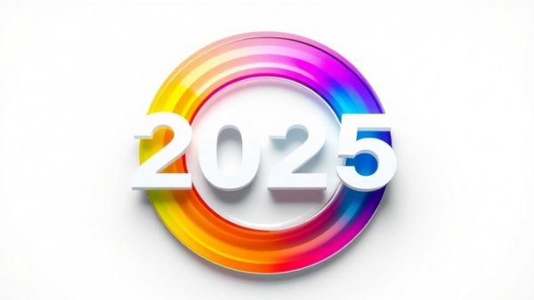 Vibrant 2025 technology theme image with abstract colors
