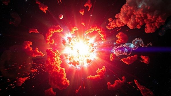 James Webb Space Telescope capturing supernova explosion in space.