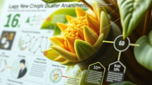AI-driven orphan crops conceptual diagram with scientific processes.