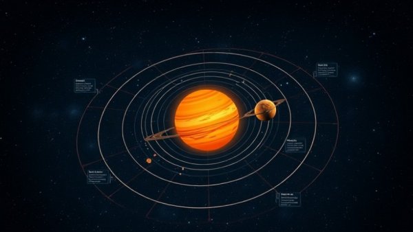 Diagram showing Mars influence on Earth's climate through orbits.