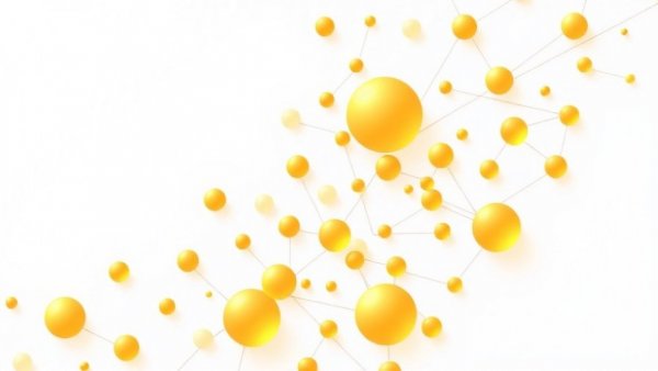 Abstract gradient circles representing networking concept.