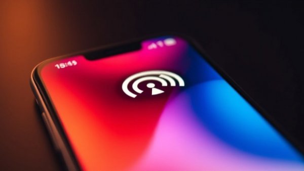 Smartphone screen showing signal loss in 2026 with vibrant interface