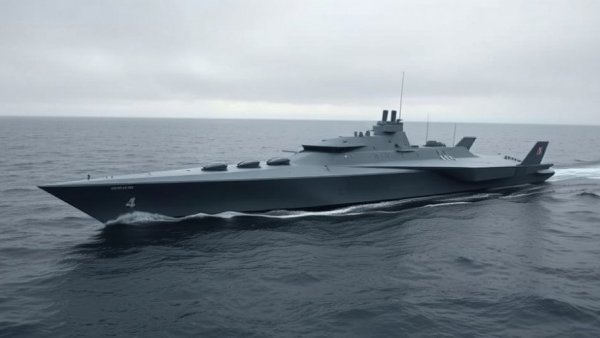 USS Gerald R. Ford Sea Trials: modern stealth battleship cruising