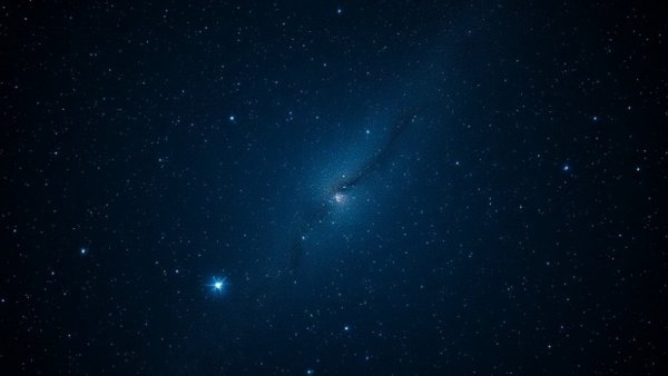 Image of blue straggler stars in a dense star field.