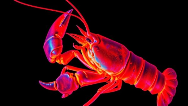 Infrared image of lobster highlighting Moltbook Security Flaw concept
