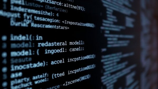 Close-up of computer code on screen about AI reasoning models.