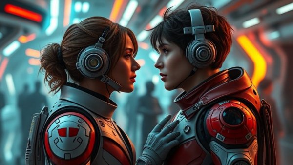 Sci-fi couples sharing romantic moments to emulate.