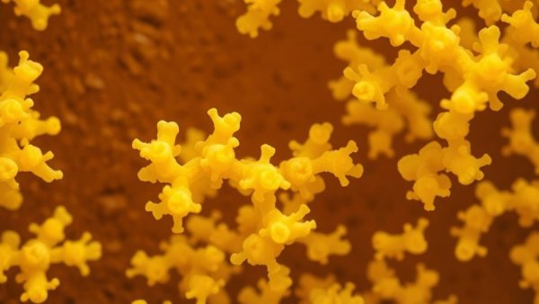Yellow bacterial colonies related to engineered bacteria cancer treatment.