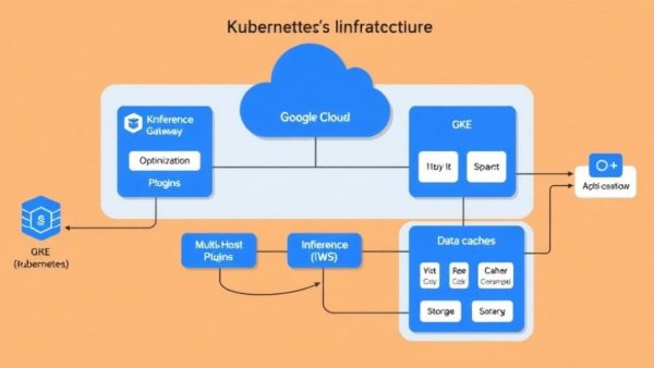Diagram of Kubernetes AI infrastructure optimization on Google Cloud.