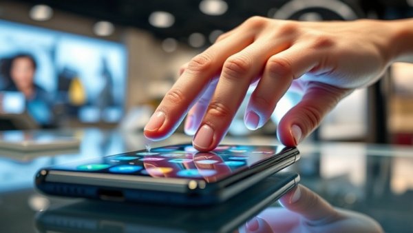 Close-up of hands using iPhone 18 Pro features on display.