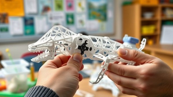 Biomimicry in education model being assembled by a person.