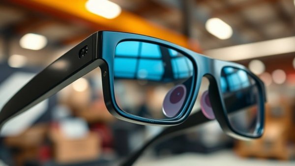 Smart glasses with camera lenses illustrating privacy risks.