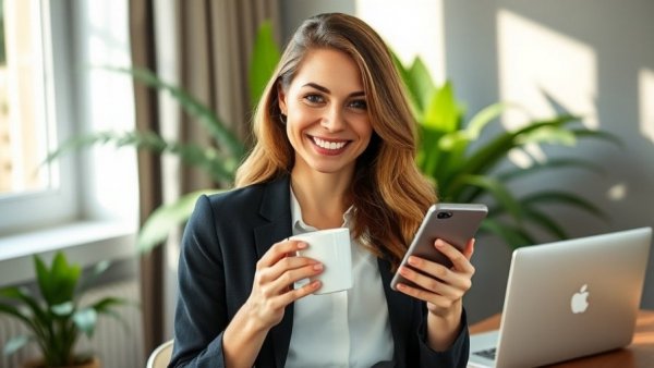 Professional woman discussing voice biometric data privacy.