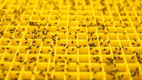 AI-powered forecasts for crop pest management grid with insects