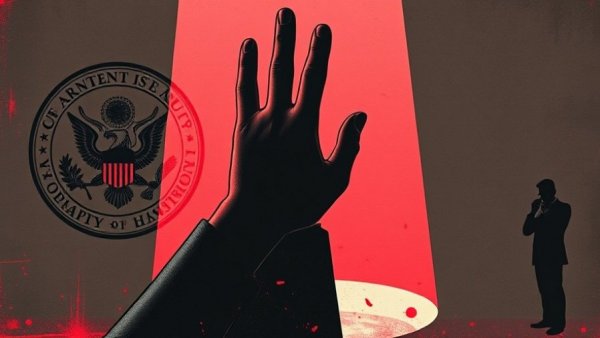 Conceptual illustration depicting privacy rights violation.