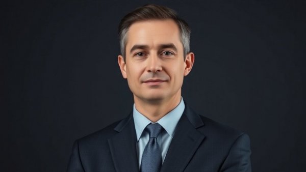 Portrait of a professional man promoting Google Wiz Multicloud Security Strategy.
