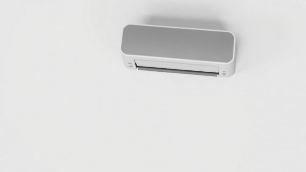 Sleek modern wearable air conditioner with remote control
