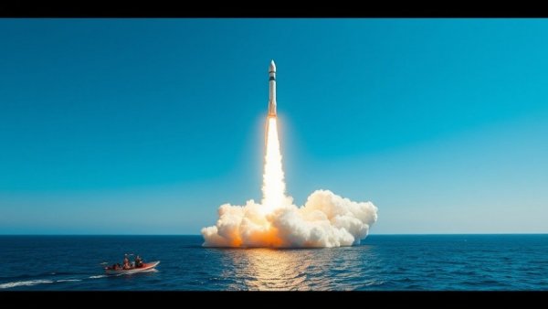 SpaceX Starship launching over the ocean, creating vast smoke plumes.