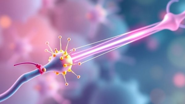 Diagram of photon-driven synapses showing neurotransmitter action.