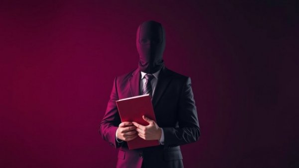 Abstract concept of privacy in AI legal cases with faceless figure.
