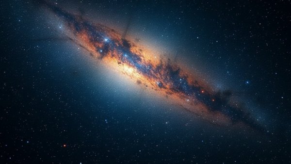 Vast cosmic scene with stars and galaxies in deep space.