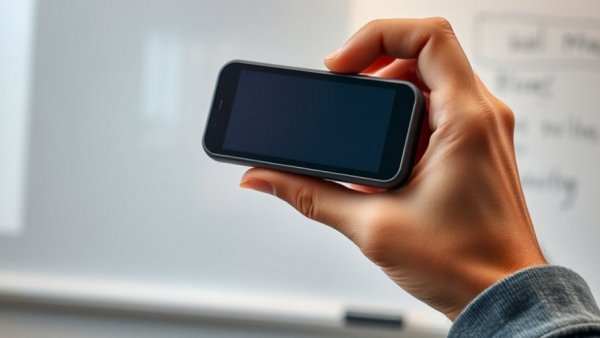 Modern presentation tool in use, technology demonstration.