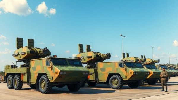 Modern air defense vehicles in Iraq reflect the focus on defense modernization.
