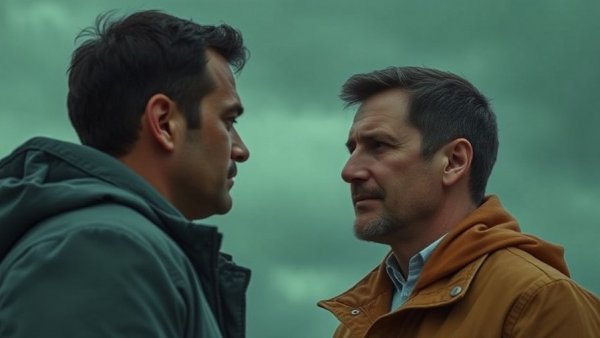 Men in jackets under 'Lanterns' title, intense setting, how to watch Lanterns HBO.