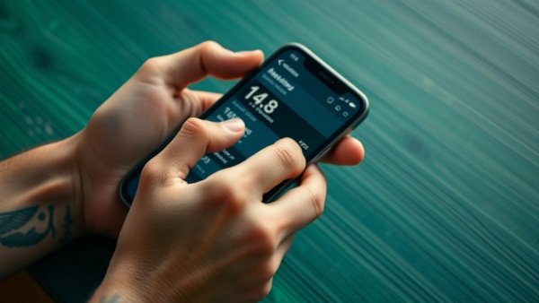 Digital security information displayed on smartphone screen.
