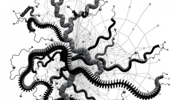 Graph illustrating protein shape changes in energy landscapes