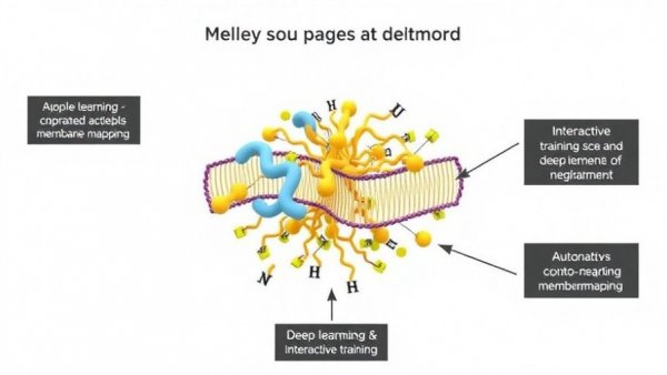 Diagram of automated 3D membrane mapping process with annotations