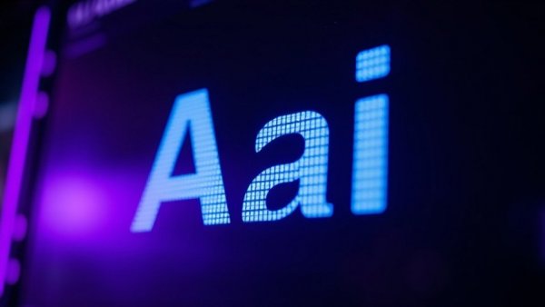 Close-up of 'AI' on screen with purple backlight, AI safety evaluation