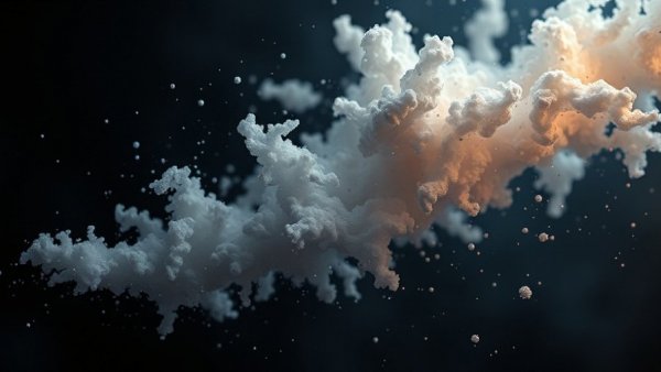 Biotech innovation in agriculture: cloud-like molecular structure
