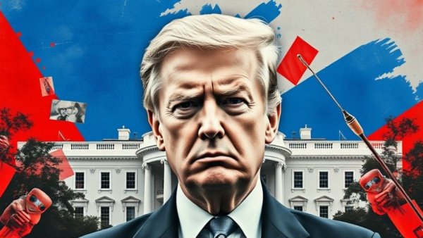 Surreal collage with political figures and White House, OpenAI AI training pause