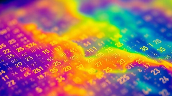 Colorful thermal map illustrating dark matter annihilation